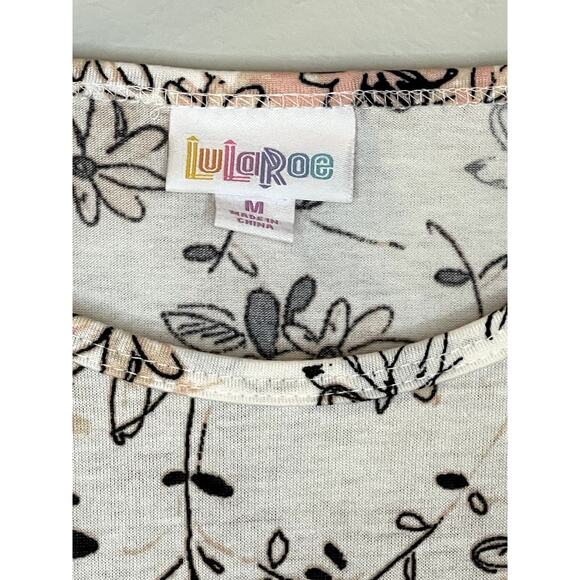 Lularoe Womens M Tunic Top High‎ Low Hem Floral Print EUC - Picture 2 of 5